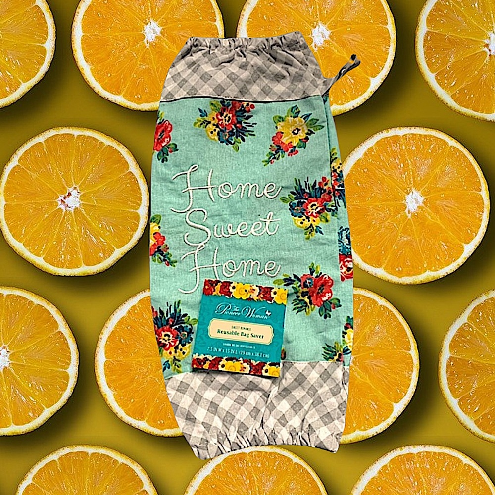 PIONEER WOMAN “home seeet home” reusable bag saver